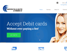 Tablet Screenshot of merchantschoiceatm.com